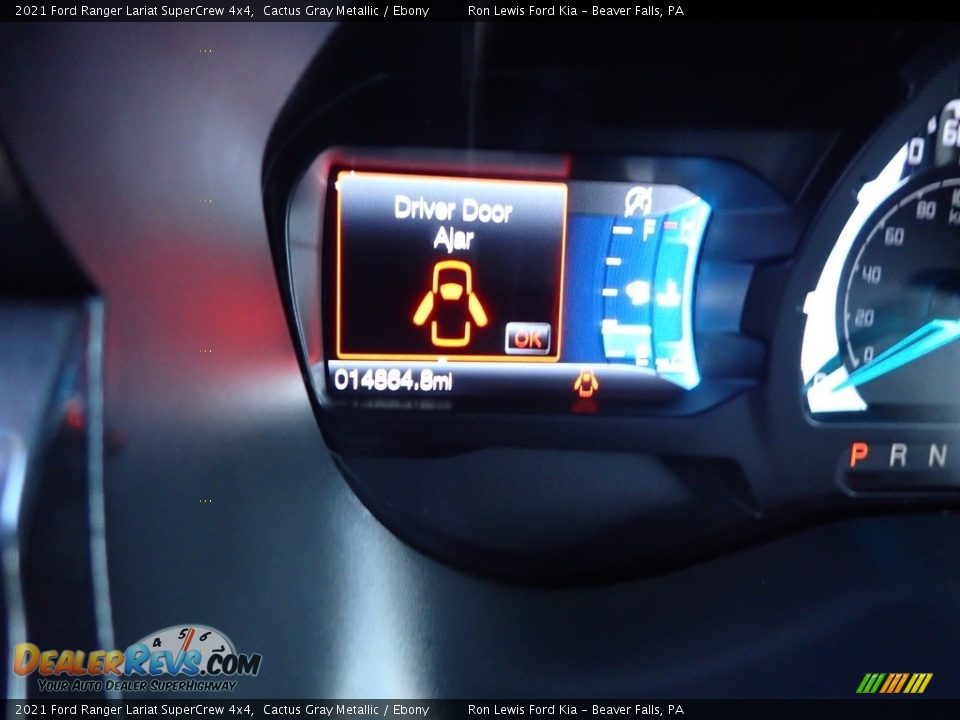 2021 Ford Ranger Lariat SuperCrew 4x4 Cactus Gray Metallic / Ebony Photo #17