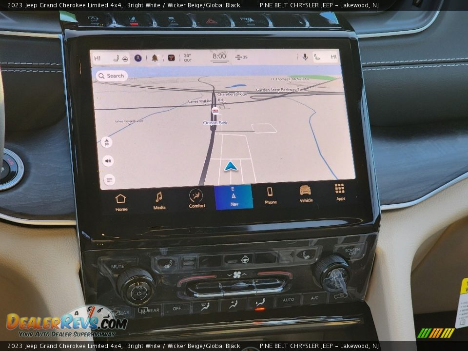 2023 Jeep Grand Cherokee Limited 4x4 Bright White / Wicker Beige/Global Black Photo #13