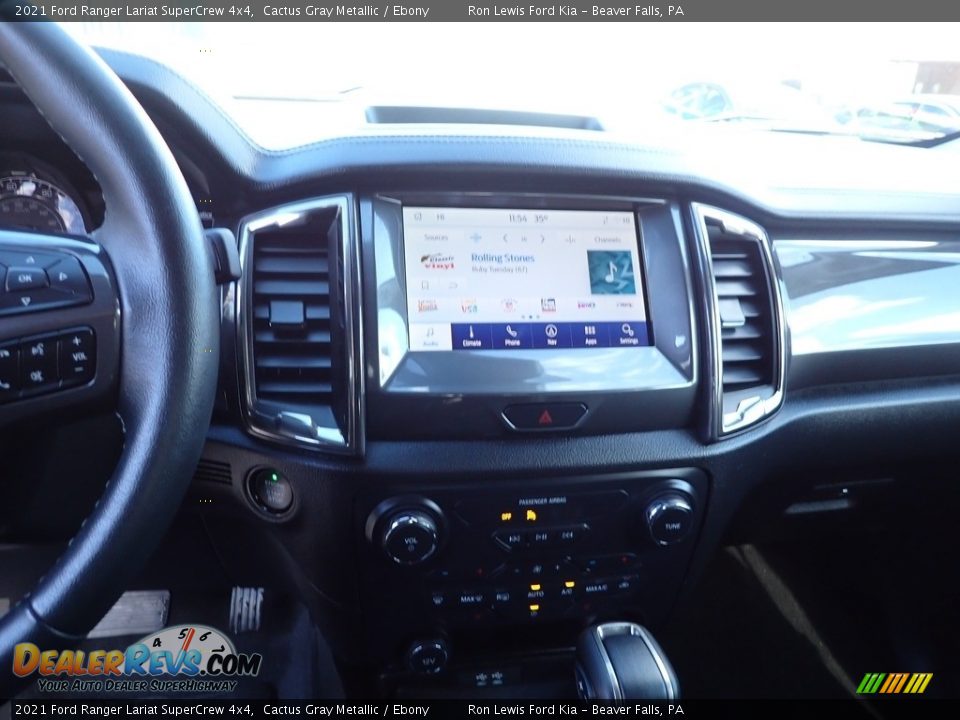 2021 Ford Ranger Lariat SuperCrew 4x4 Cactus Gray Metallic / Ebony Photo #18