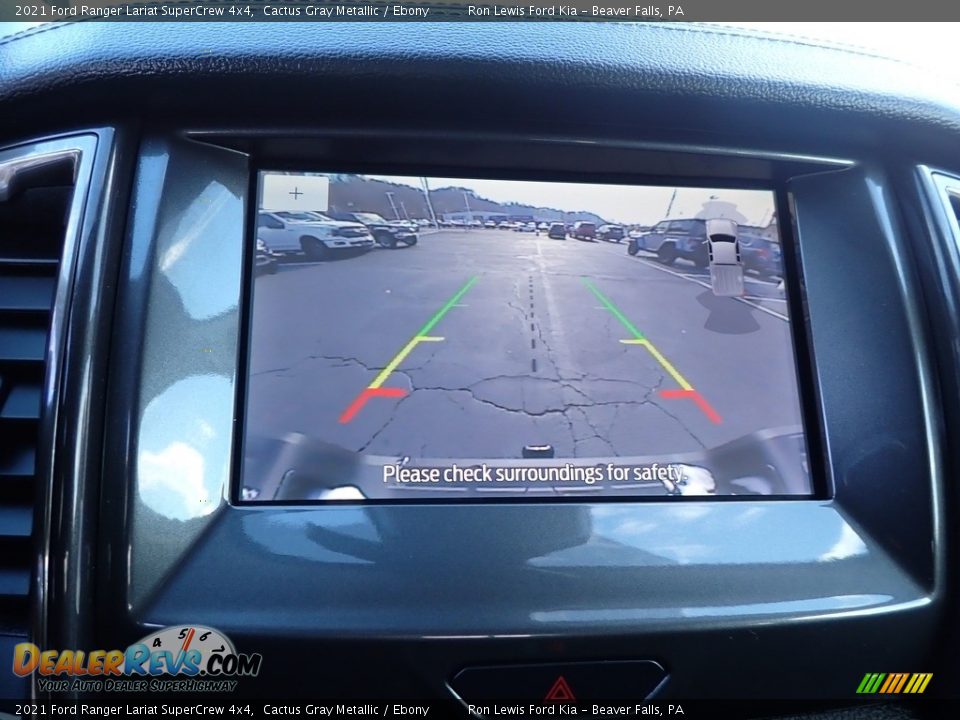 2021 Ford Ranger Lariat SuperCrew 4x4 Cactus Gray Metallic / Ebony Photo #19