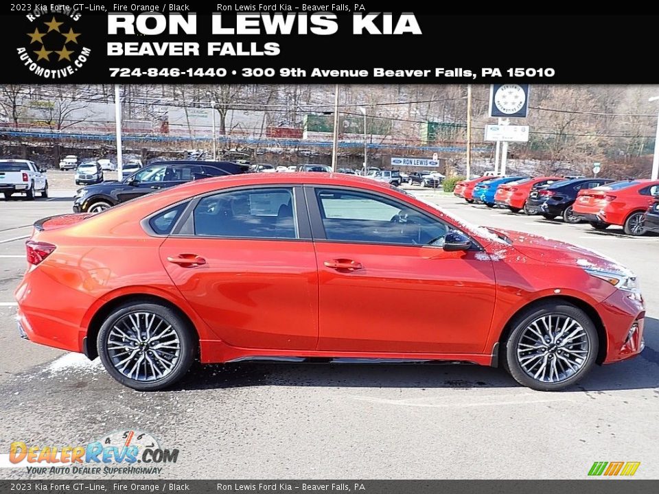 2023 Kia Forte GT-Line Fire Orange / Black Photo #1