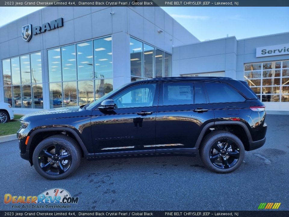 Diamond Black Crystal Pearl 2023 Jeep Grand Cherokee Limited 4x4 Photo #3