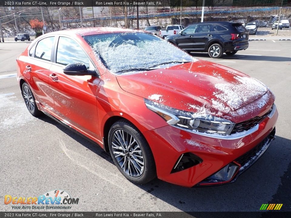 2023 Kia Forte GT-Line Fire Orange / Black Photo #2