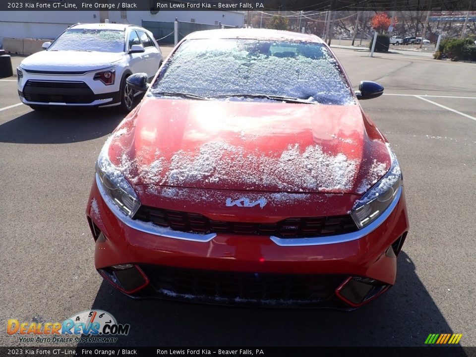 2023 Kia Forte GT-Line Fire Orange / Black Photo #3