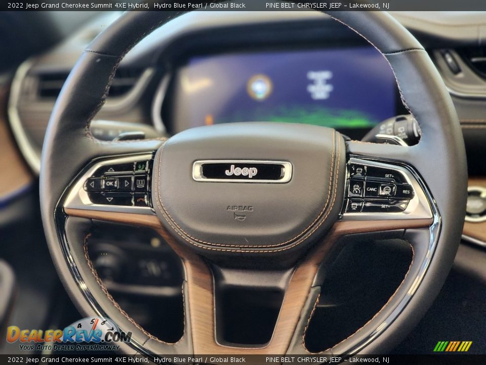 2022 Jeep Grand Cherokee Summit 4XE Hybrid Steering Wheel Photo #12