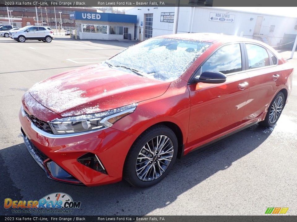 2023 Kia Forte GT-Line Fire Orange / Black Photo #4