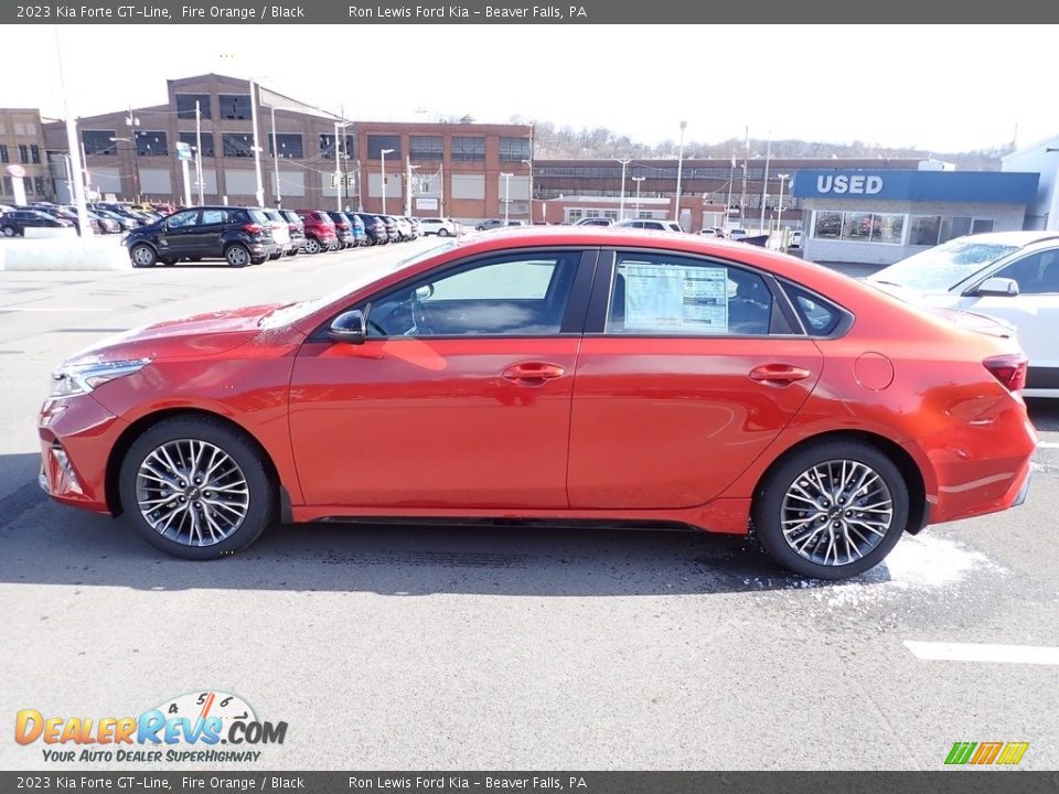2023 Kia Forte GT-Line Fire Orange / Black Photo #5
