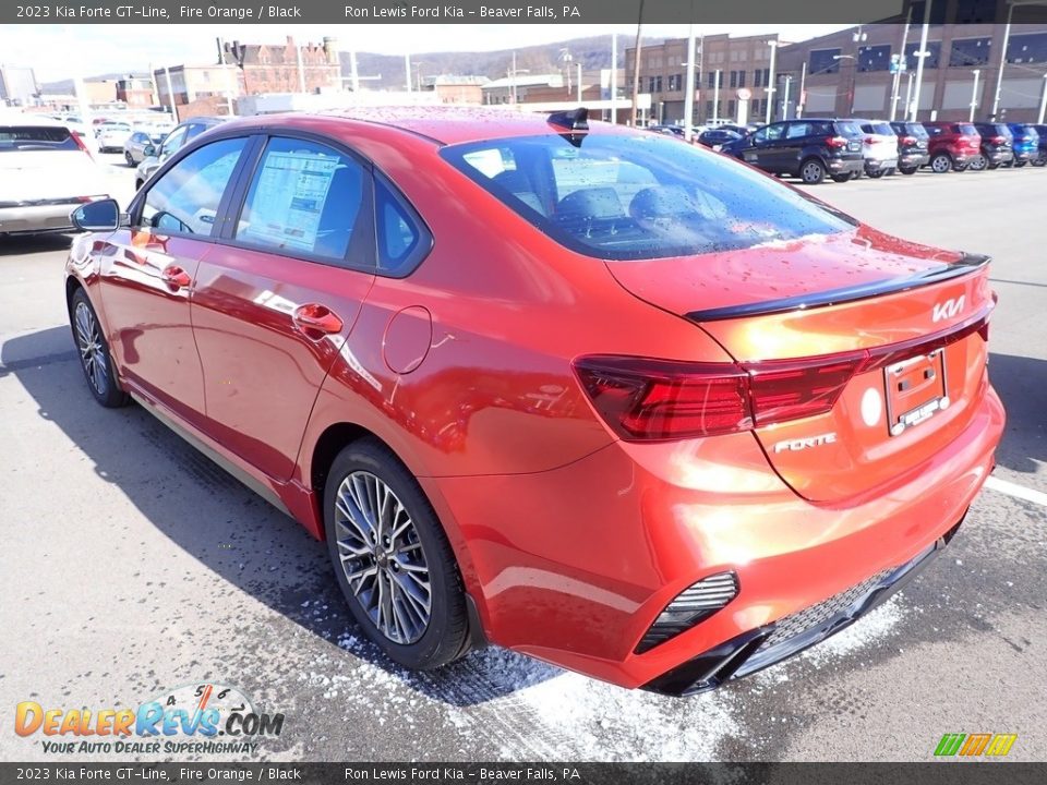2023 Kia Forte GT-Line Fire Orange / Black Photo #6