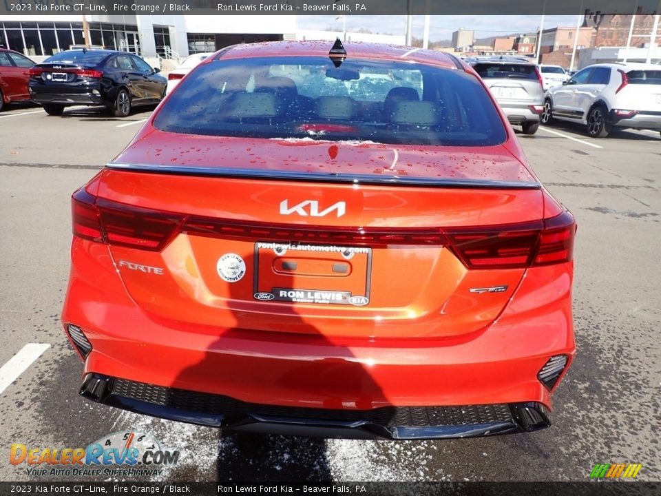 2023 Kia Forte GT-Line Fire Orange / Black Photo #7