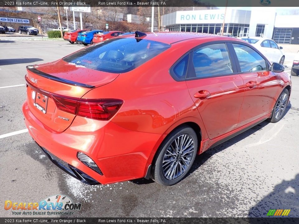 2023 Kia Forte GT-Line Fire Orange / Black Photo #8