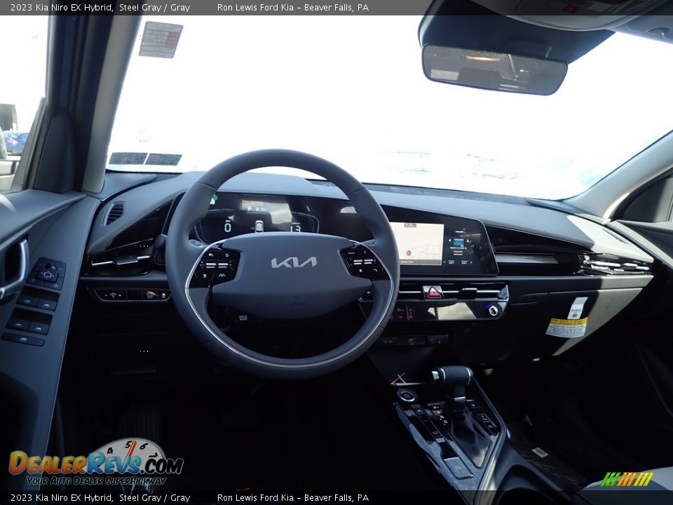 2023 Kia Niro EX Hybrid Steel Gray / Gray Photo #13