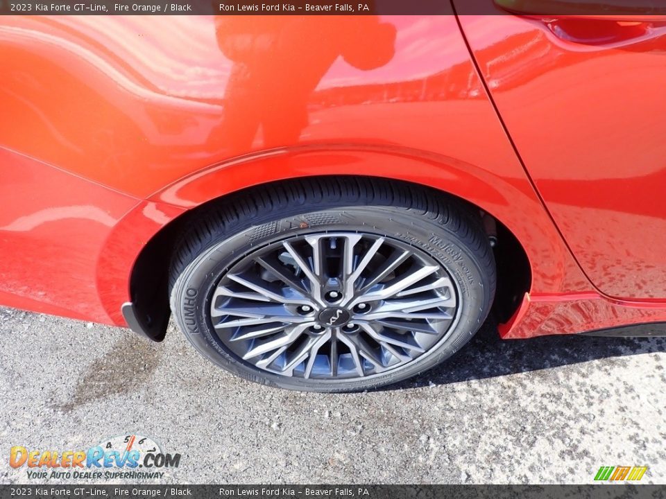 2023 Kia Forte GT-Line Fire Orange / Black Photo #9