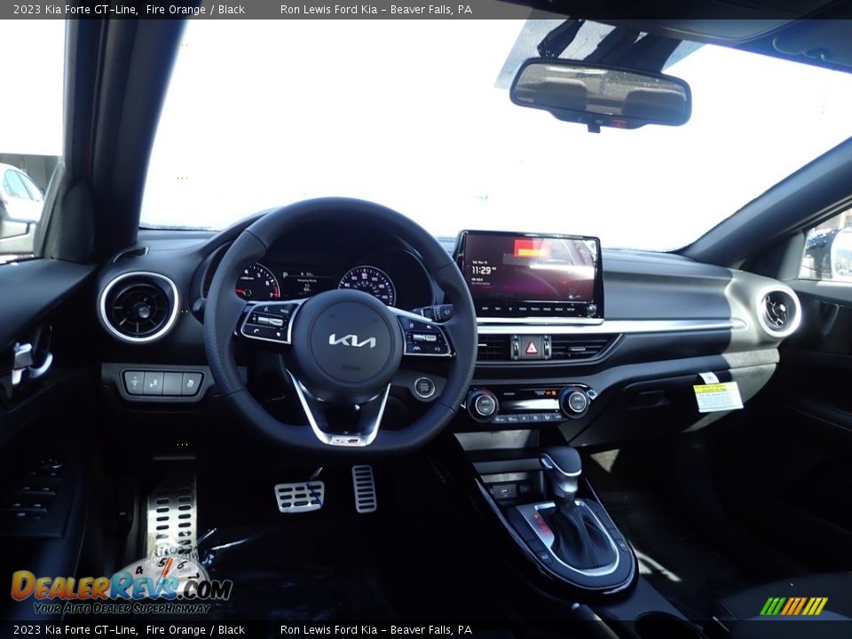 2023 Kia Forte GT-Line Fire Orange / Black Photo #13