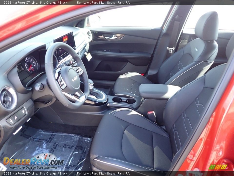 2023 Kia Forte GT-Line Fire Orange / Black Photo #14