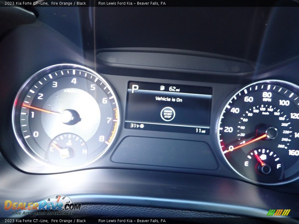 2023 Kia Forte GT-Line Fire Orange / Black Photo #16