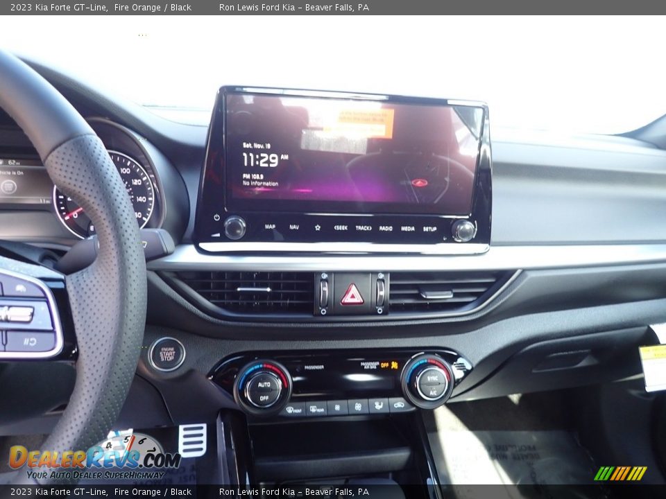 2023 Kia Forte GT-Line Fire Orange / Black Photo #17
