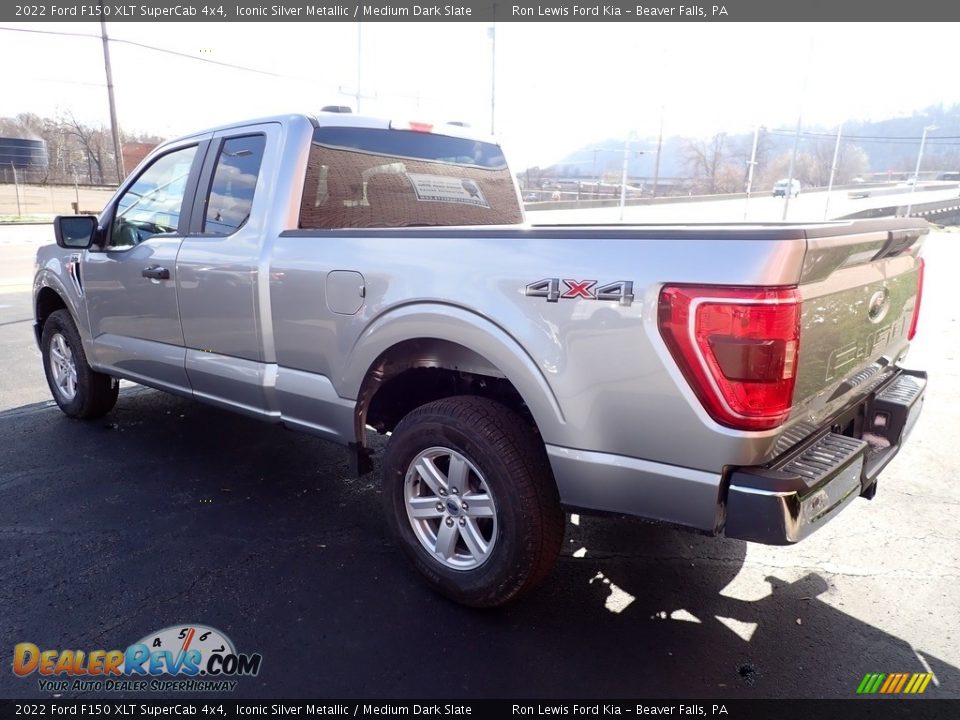2022 Ford F150 XLT SuperCab 4x4 Iconic Silver Metallic / Medium Dark Slate Photo #6