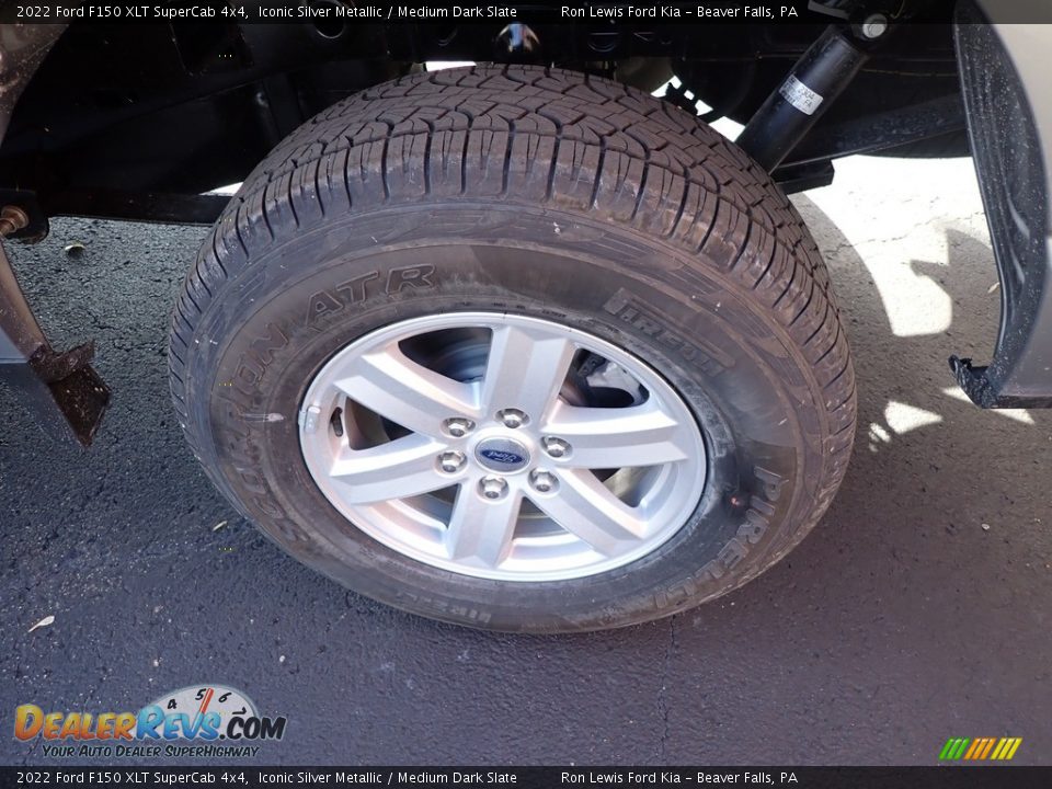 2022 Ford F150 XLT SuperCab 4x4 Iconic Silver Metallic / Medium Dark Slate Photo #8