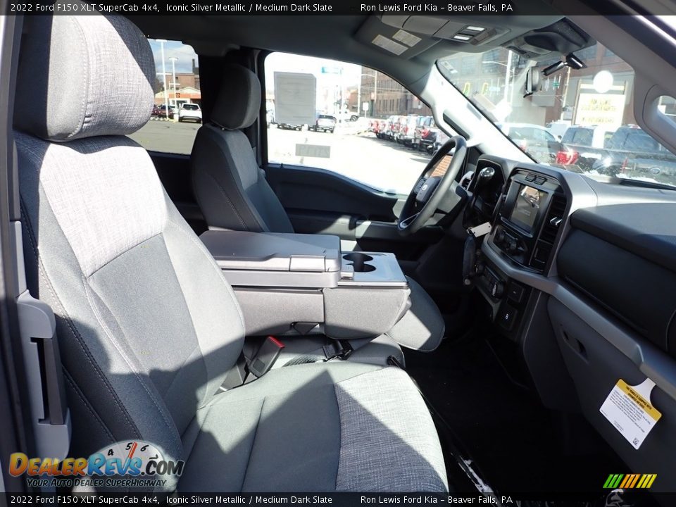 2022 Ford F150 XLT SuperCab 4x4 Iconic Silver Metallic / Medium Dark Slate Photo #9