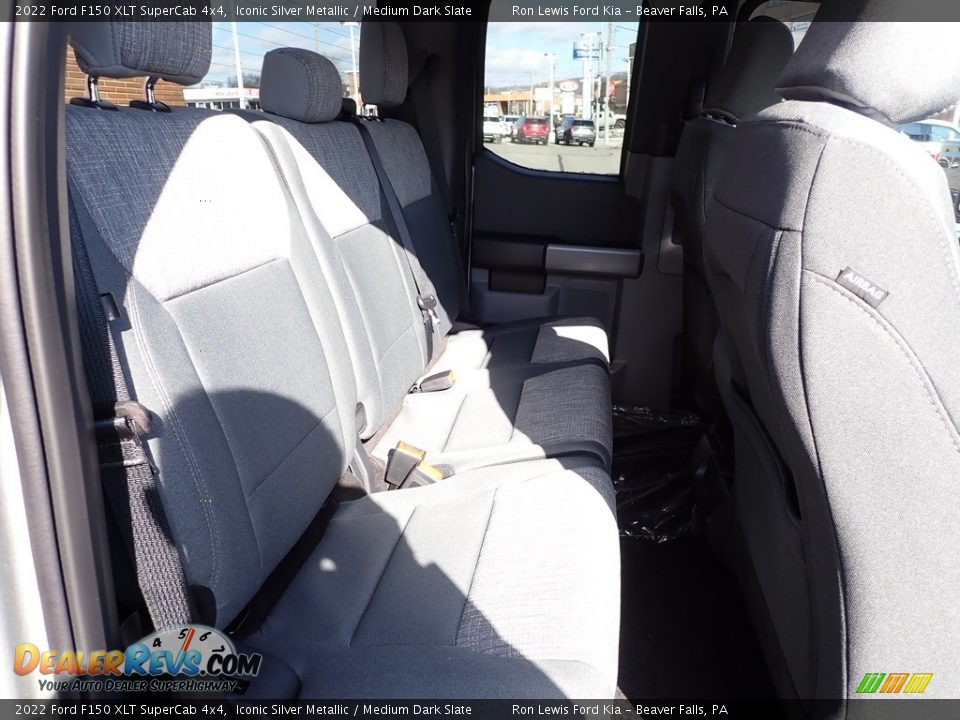 2022 Ford F150 XLT SuperCab 4x4 Iconic Silver Metallic / Medium Dark Slate Photo #10