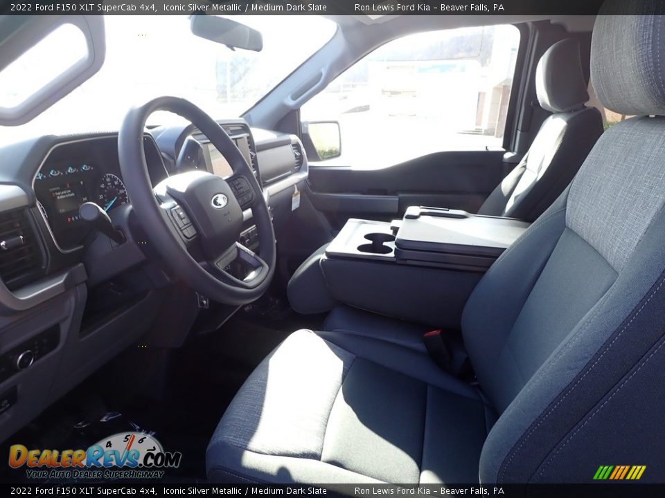 2022 Ford F150 XLT SuperCab 4x4 Iconic Silver Metallic / Medium Dark Slate Photo #13