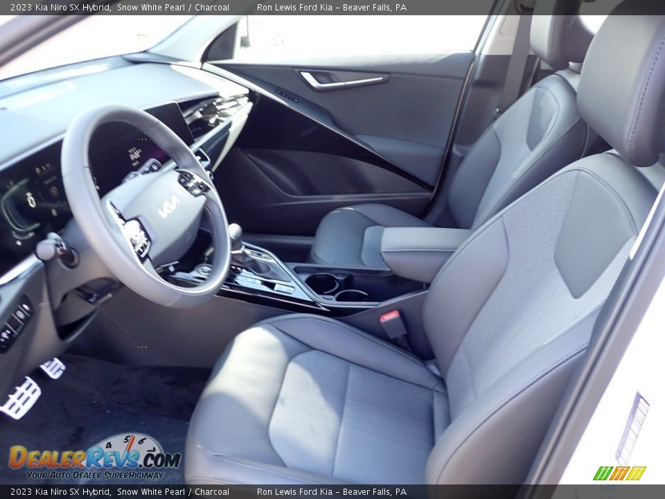 2023 Kia Niro SX Hybrid Snow White Pearl / Charcoal Photo #14