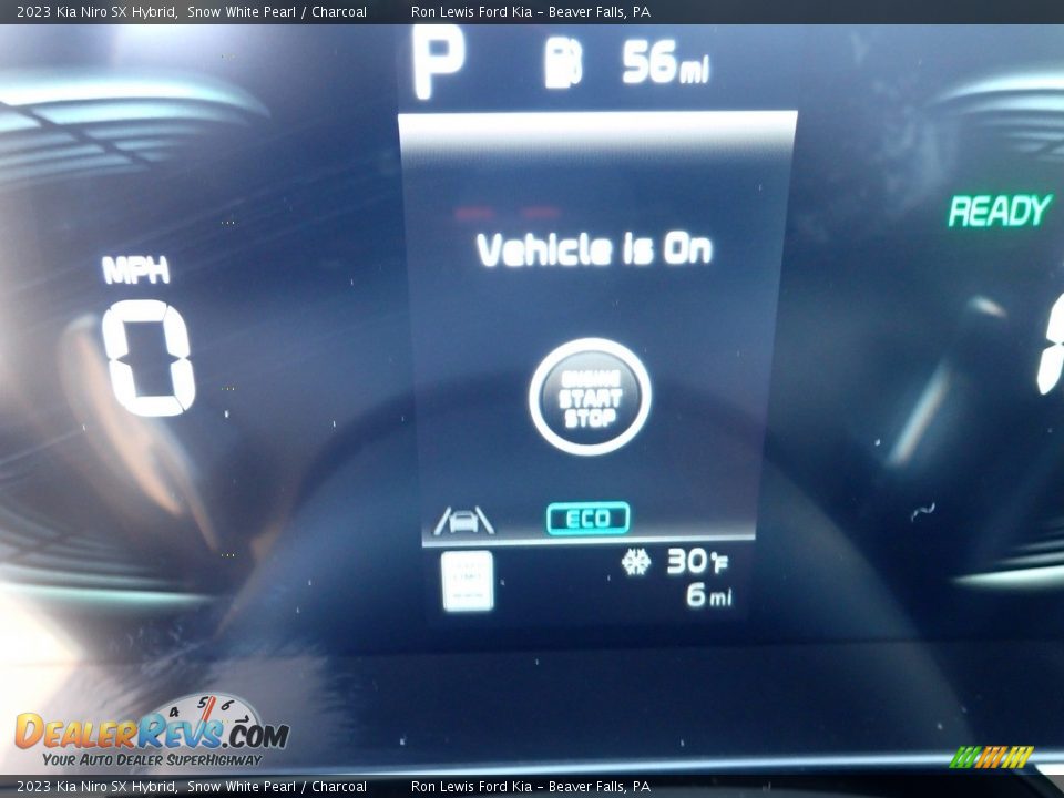 2023 Kia Niro SX Hybrid Snow White Pearl / Charcoal Photo #16