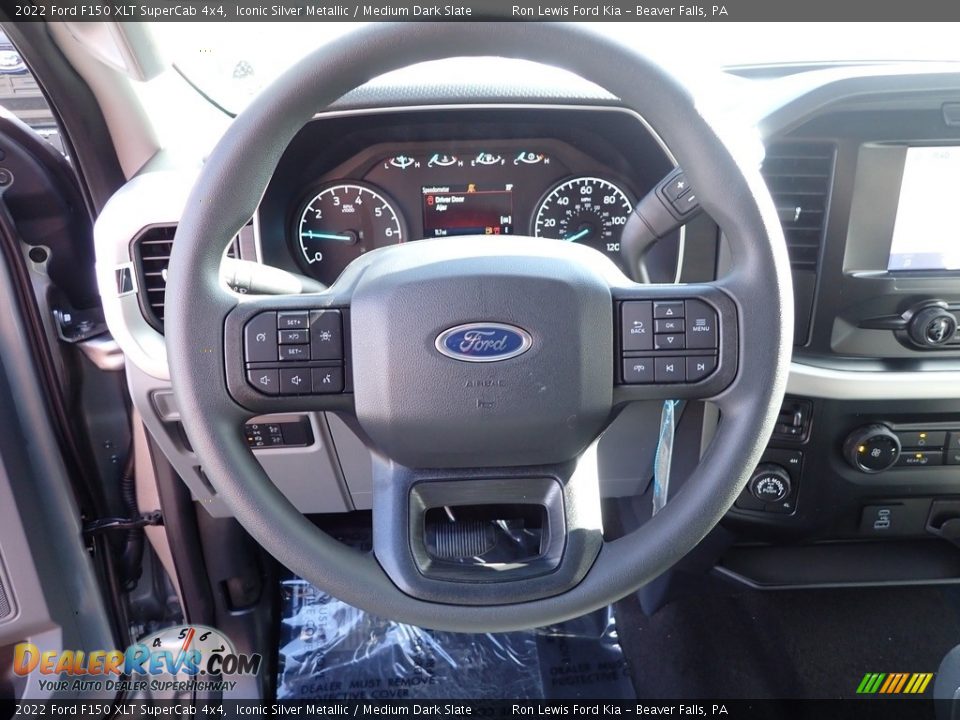 2022 Ford F150 XLT SuperCab 4x4 Iconic Silver Metallic / Medium Dark Slate Photo #19