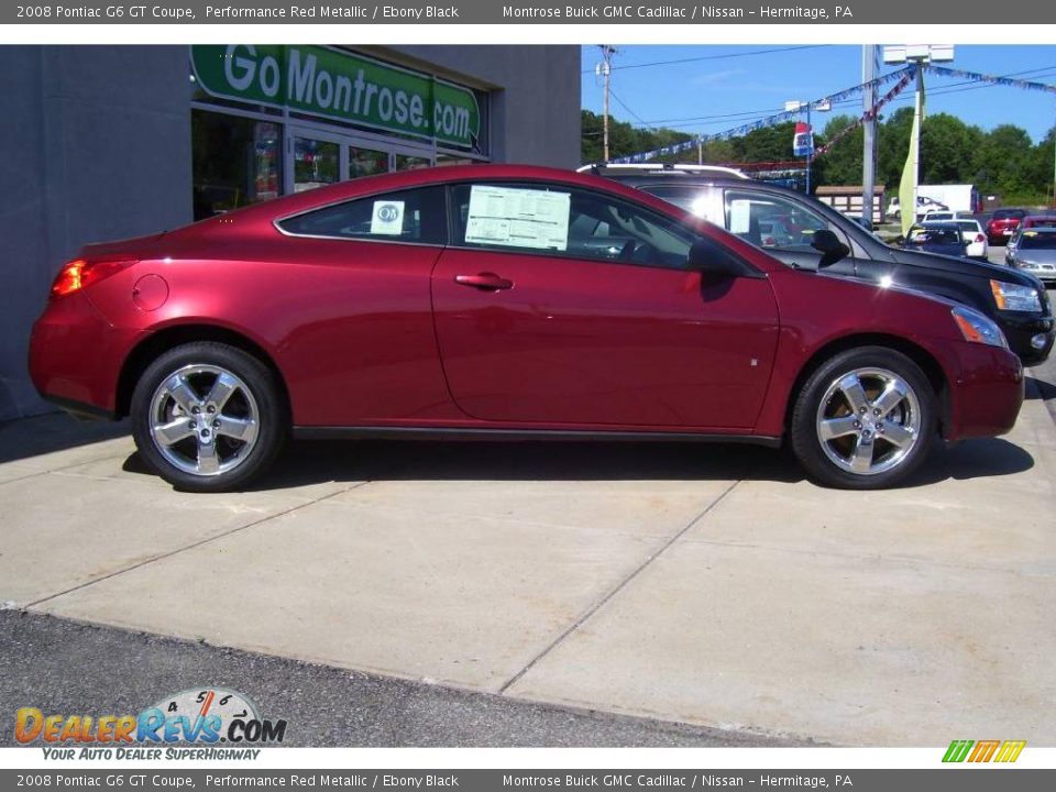2008 Pontiac G6 GT Coupe Performance Red Metallic / Ebony Black Photo #1