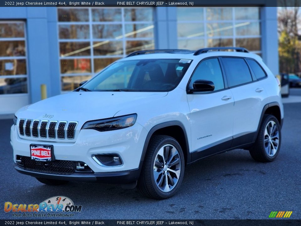 2022 Jeep Cherokee Limited 4x4 Bright White / Black Photo #1