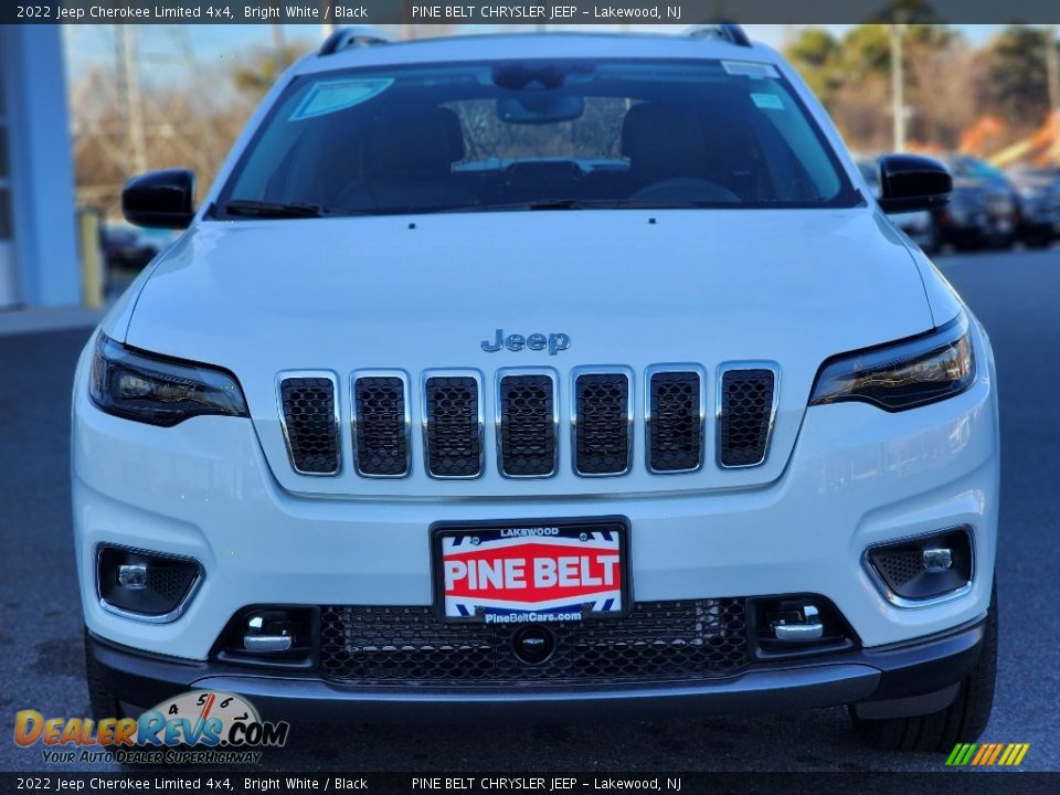 2022 Jeep Cherokee Limited 4x4 Bright White / Black Photo #2