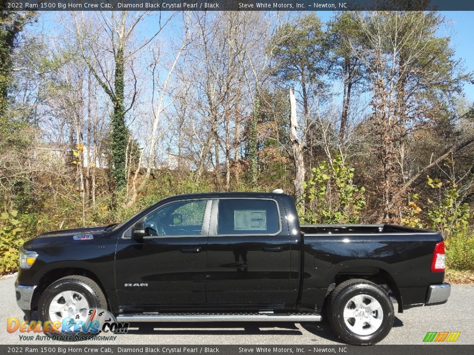 2022 Ram 1500 Big Horn Crew Cab Diamond Black Crystal Pearl / Black Photo #1