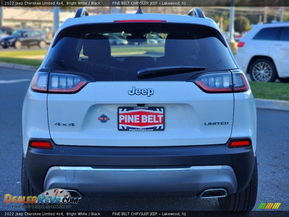 2022 Jeep Cherokee Limited 4x4 Bright White / Black Photo #6