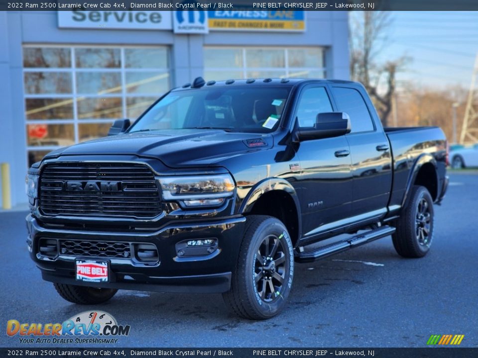 2022 Ram 2500 Laramie Crew Cab 4x4 Diamond Black Crystal Pearl / Black Photo #1