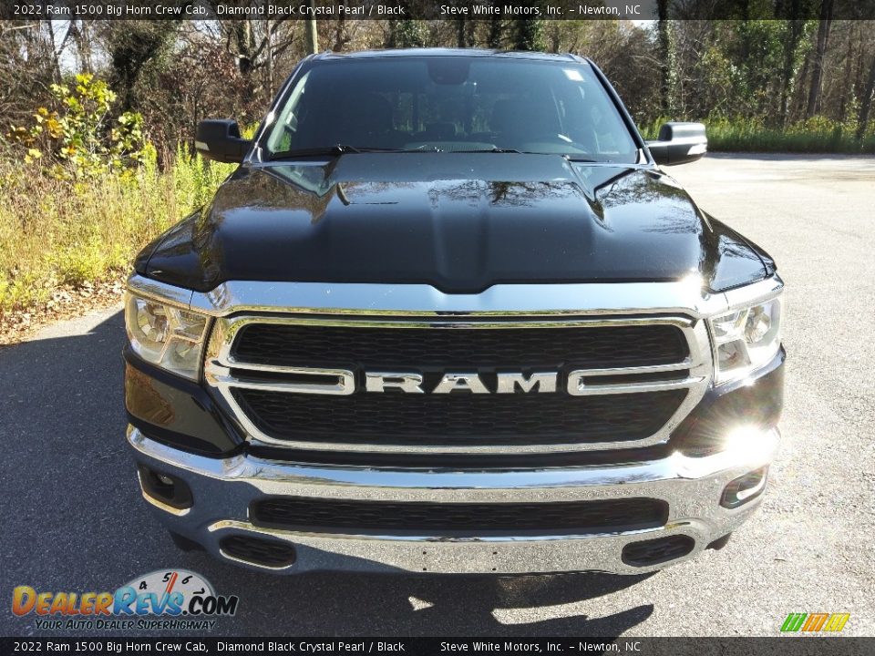 2022 Ram 1500 Big Horn Crew Cab Diamond Black Crystal Pearl / Black Photo #3