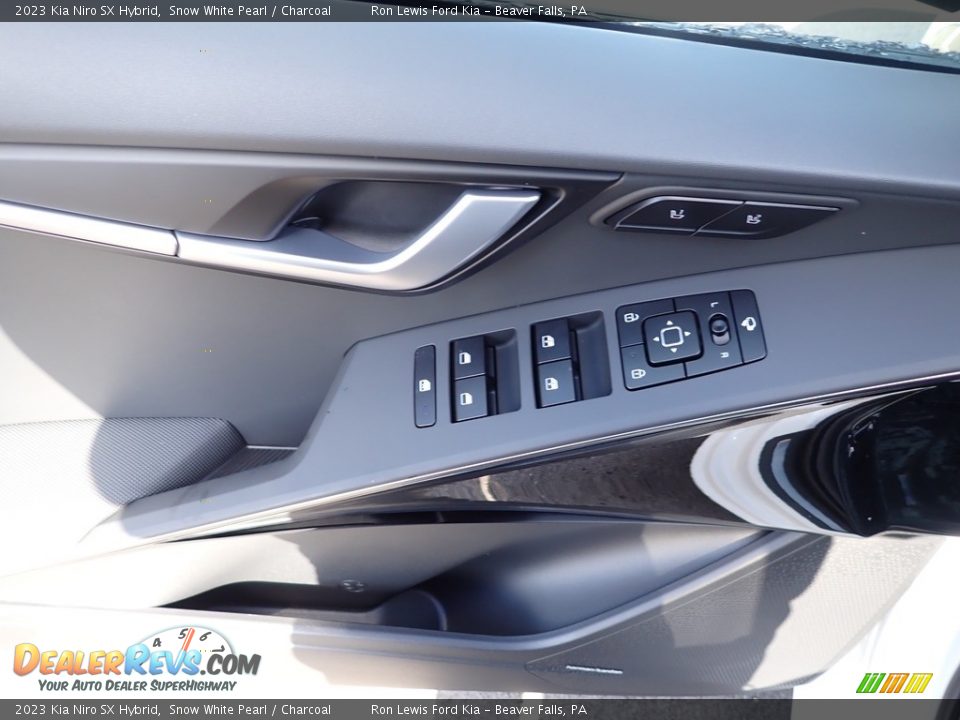 2023 Kia Niro SX Hybrid Snow White Pearl / Charcoal Photo #15