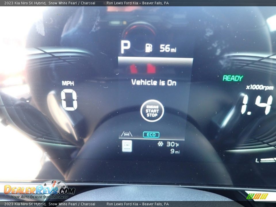 2023 Kia Niro SX Hybrid Snow White Pearl / Charcoal Photo #16