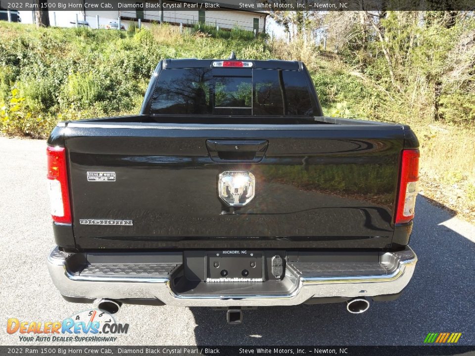 2022 Ram 1500 Big Horn Crew Cab Diamond Black Crystal Pearl / Black Photo #7