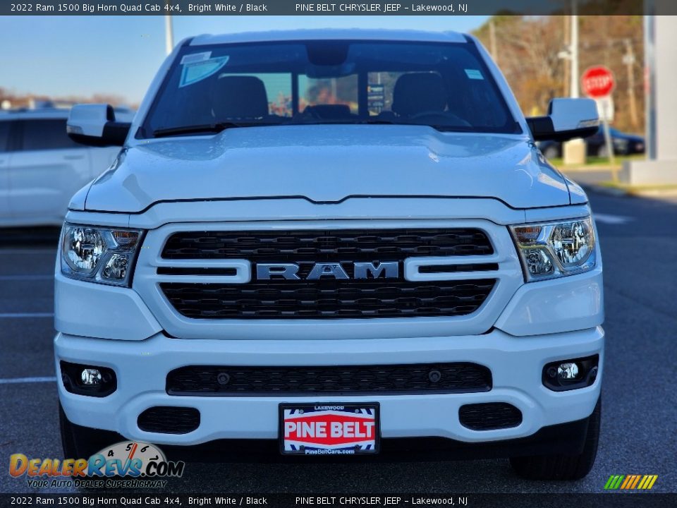 2022 Ram 1500 Big Horn Quad Cab 4x4 Bright White / Black Photo #2