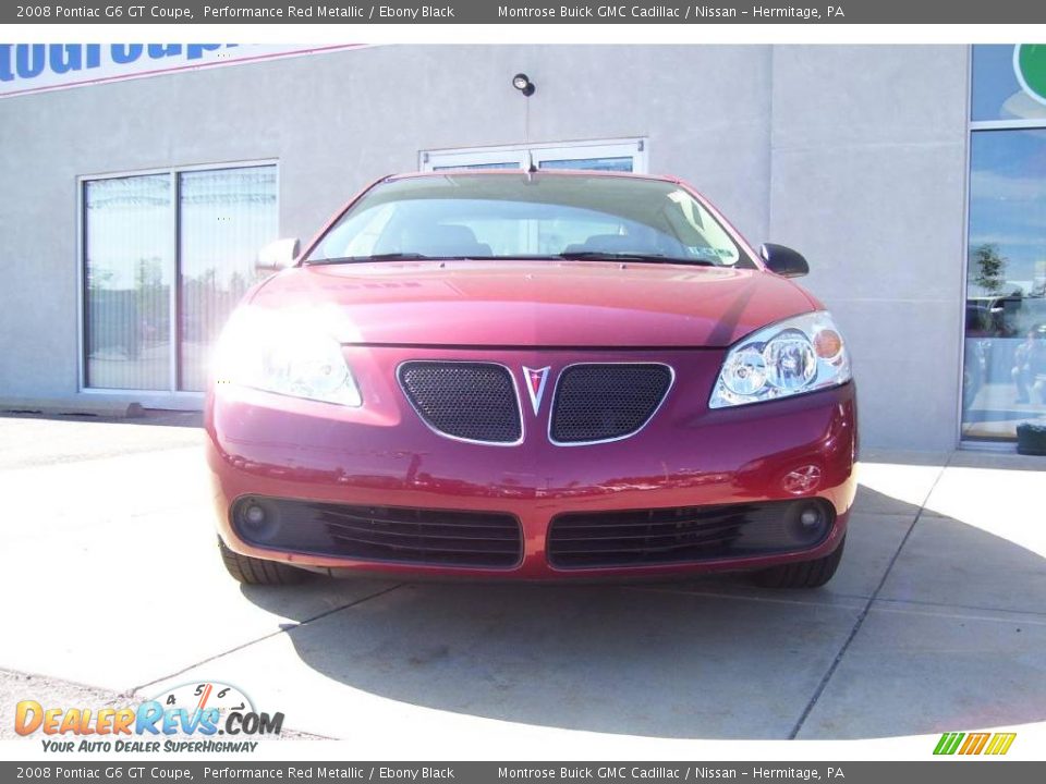 2008 Pontiac G6 GT Coupe Performance Red Metallic / Ebony Black Photo #3