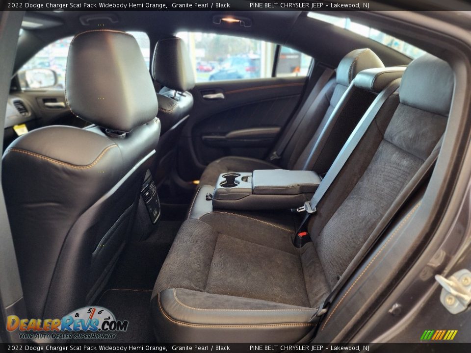 Rear Seat of 2022 Dodge Charger Scat Pack Widebody Hemi Orange Photo #7