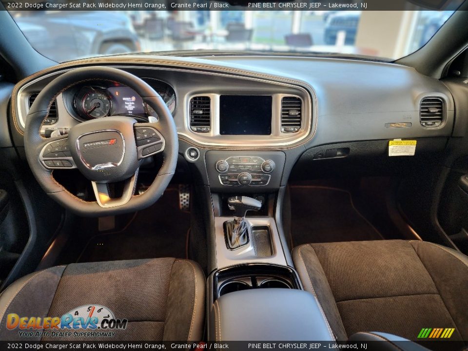 Black Interior - 2022 Dodge Charger Scat Pack Widebody Hemi Orange Photo #9