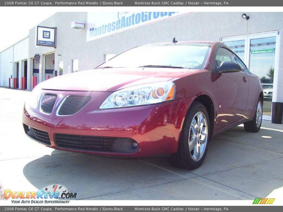 2008 Pontiac G6 GT Coupe Performance Red Metallic / Ebony Black Photo #4