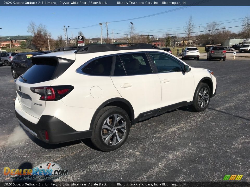 2020 Subaru Outback 2.5i Limited Crystal White Pearl / Slate Black Photo #6