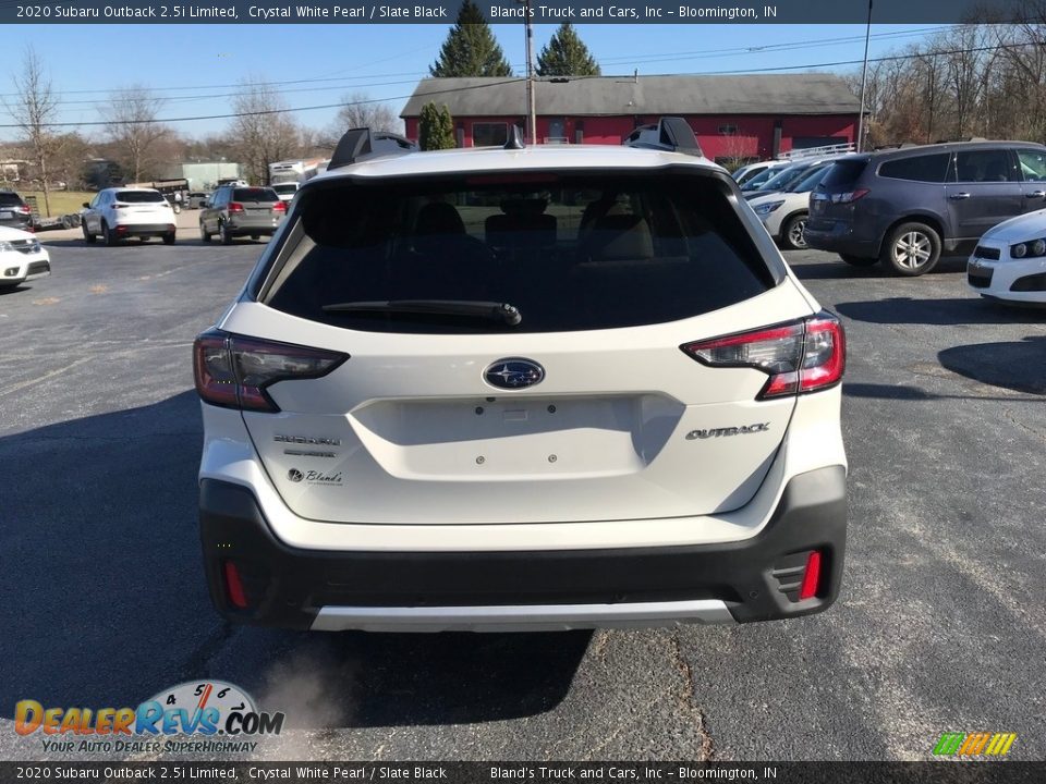 2020 Subaru Outback 2.5i Limited Crystal White Pearl / Slate Black Photo #7