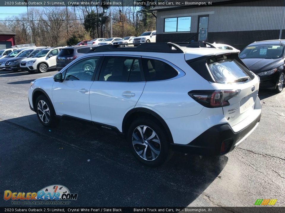 2020 Subaru Outback 2.5i Limited Crystal White Pearl / Slate Black Photo #9