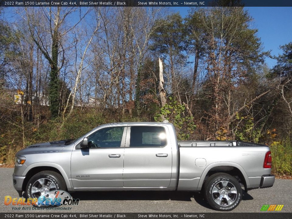 2022 Ram 1500 Laramie Crew Cab 4x4 Billet Silver Metallic / Black Photo #1