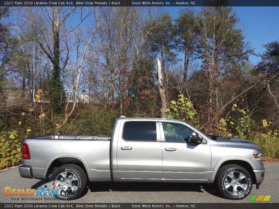 2022 Ram 1500 Laramie Crew Cab 4x4 Billet Silver Metallic / Black Photo #5