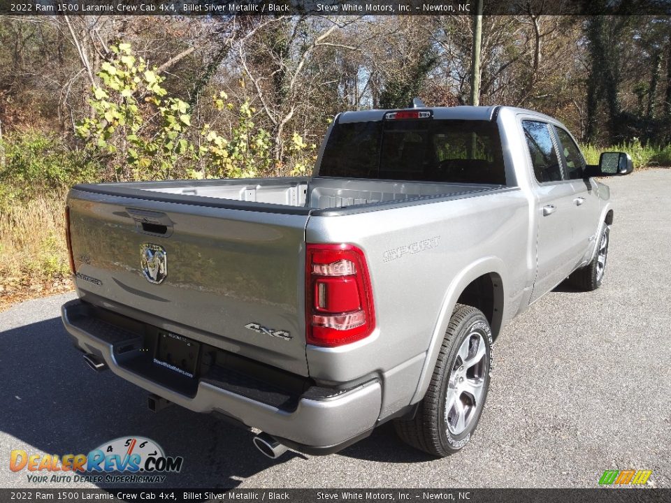 2022 Ram 1500 Laramie Crew Cab 4x4 Billet Silver Metallic / Black Photo #6