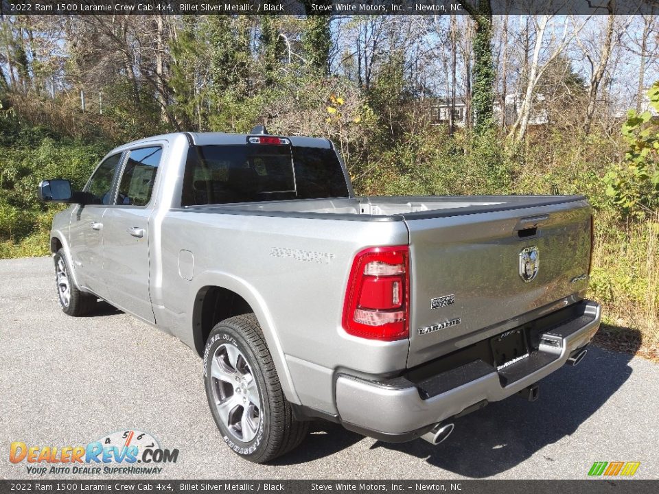 2022 Ram 1500 Laramie Crew Cab 4x4 Billet Silver Metallic / Black Photo #9